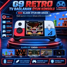 Winex Mobile Winex G9 Retro 3.0 Inç Tv Bağlanan 2.joystickli Oyun Konsolu Kırmızı - Mavi