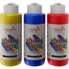 Mythriva Kırmızı, Mavi, Sarı Akrilik Boya 3'lü Set 3X120 ml