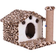 Mythriva Leopar Desenli Kedi Tırmalama Tahtası