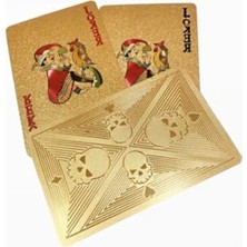 Mythriva Gold Kurukafa Iskambil Kağıdı Kaygan Plastik Su Geçirmez Oyun Kağıdı CIN500SR