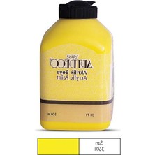 Mythriva 500ML Sarı Akrilik Boya, Sanat Projeleri Için Uygun
