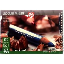 Mythriva 160 gr Çizim Bloğu, A4 Boyutunda ve 20 Yaprak
