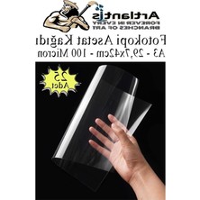 Mythriva Asetat Kağıdı A3 Boyutunda 25 Adet, Şeffaf Fotokopi Kağıdı
