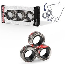 Mythriva Manyetik Yüzük Fidget Oyuncak Seti, Anksiyete Giderici Eğlence