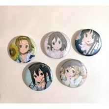 Mythriva Anime Buton Rozeti, 37MM ve 5 Adet ile Eğlenceli Aksesuar