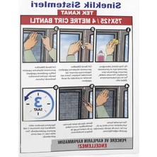 Mythriva 75X125 cm Tek Kanat Pencere Sinekliği, Cırt Bantlı ve Kullanışlı