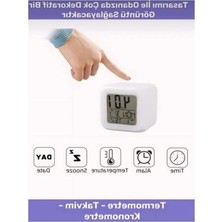 Mythriva Dijital Masa Saati, Renk Değiştiren Küp Tasarım