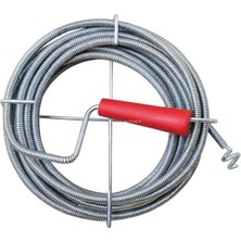 Mythriva 9 mm Kalınlığında Lavabo Açma Teli, Spiral Metal Tel, 10 Metre Uzunluk, Kolay Kullanım