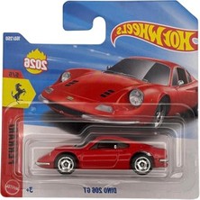 Mythriva Hot Wheels Ferrari Dino 206 Gt Red - JJH56 - Short Card (1/64)