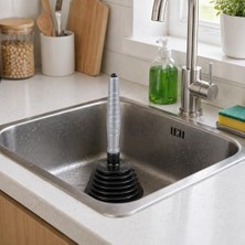 Mythriva 25 cm Körüklü Lavabo Pompası, Tıkanıklıkları Açmak Için Pratik Çözüm