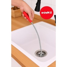 Mythriva Metal Spiral Lavabo Açma Teli, 6 mm Kalınlık, 5 M