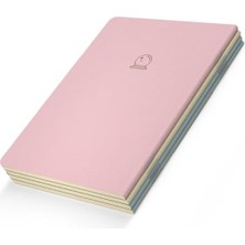 Mythriva Çizgisiz Defter, 192 Sayfa, 60 Gram, Sarı Krem Renk