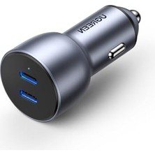 Mythriva 50W Çift Pd Type-C Çıkışlı Araç Çakmaklık Şarj Cihazı