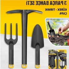 Mythriva Sert Plastik Bahçe Seti, Hobi Kürek, Çapa ve Tırmık ile Dayanıklı Yapı