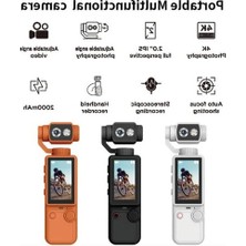 Mythriva Q8 4K Ultra Hd Taşınabilir Vlog Spor ve Aksiyon Kamerası 2.0" Döndürülebilir IPS Ekran Siyah