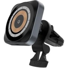 Mythriva 15W Magsafe Kablosuz Araç Içi Şarj Cihazı, 360° Dönebilir