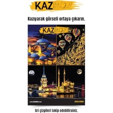 Mythriva Kazboz Kazıma Sanatı, Türkiye Temalı Scratch Art Seti, 20X28,5 Cm, Venedik, Kapadokya, Istanbul Manzaralı