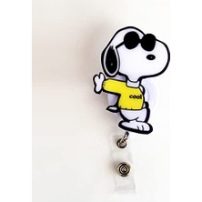 Mythriva Sarı Kazaklı Snoopy Temalı Yoyo Yaka Kartlıgı