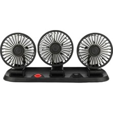 Mythriva Parcbeny 26291 FAN40 12 Volt Dc Çakmaklıklı Mini 3'lü Plastik Araç Fanı (3' Lü Fan)
