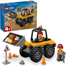 Mythriva LEGO City Sarı Tekerlekli Inşaat Yükleyicisi 60450-4 Yaş ve Üzeri Çocuklar Için Yaratıcı Inşaat Aracı Içeren Oyuncak Yapım Seti, Doğum Günü Hediyesi (81 Parça)