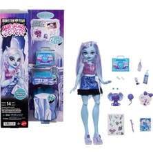 Mythriva Monster High Kendini Korkutma Sırları Abbey Bominable Bebek ve Aksesuar Seti 13 Gerçekçi Sürprizler Kına, Boyama ve Tığ El Sanatları
