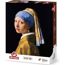Mythriva Art Puzzle Inci Küpeli Kız 1000 Parça Museum Puzzle