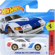 Mythriva Hot Wheels - Ferrari 365 Gtb4 Competizione - White - Short Card - JJJ30 (1/64)