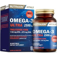 Mythriva Nutraxin Vitals Ultra Omega-3 2500 Mg 30 Kapsül Takviye Edici Gıda