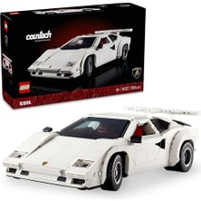 Mythriva LEGO Icons Lamborghini Countach 5000 Quattrovalvole 10337 - Yetişkinler Için Sergilenebilir Araba Modeli Yapım Seti (1506 Parça)