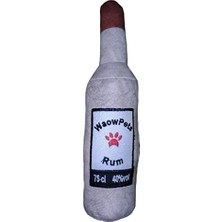 Mythriva Bottle Toy, Köpek Oyuncağı, Kedi Oyuncağı, Peluş Oyuncak (Beyaz)