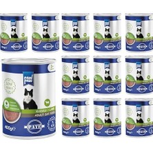 Mythriva Yetişkin Kedi Kuzulu Pate 400 gr x 12 Adet