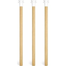 Mythriva 3'lü Tırtıklı Ahşap Kuş Tüneği 25 cm