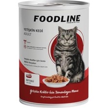 Mythriva Yetişkin Kedi Konservesi 400 Gr, Gravy Sos Içerisinde Parça Etli (400 gr x 6 Adet, Dana Eti)