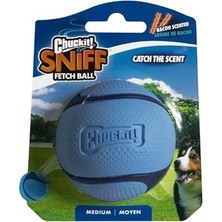 Mythriva Chuckit! Sniff Ball Köpek Oyuncağı, Dayanıklı Yüksek Sıçrama Pastırma Kokulu Kauçuk Köpek Topu Getirme Oyuncağı, Orta, 1 Paket