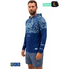 Fujin Pro Angler S26 Hooded Izohips Blue Mint Sweatshirt