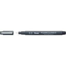 Mythriva Pointliner S20P-3A, Fineliner, Siyah, Suya Dayanıklı ve Solmaz, 0,3 mm