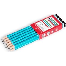 Mythriva Faber-Castell Köşeli Mercanlı Kurşun Kalem 12’li, Hb Derece, Kırılmaya Dayanıklı Uç, Kolay Açılır, Iz Bırakmaz