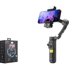 Hadron M03 3 Eksenli Gimbal Selfie Çubuğu Aı Takipli Işıklı Mikrofonlu Bluetooth Tripod Siyah