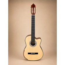 Puandorg Maygar MGT-600B Ceq Ince Kasa Elektro Klasik Gitar (Kılıf, Kapo ve Pena Hediyeli)