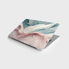 Mythriva Laptop Sticker Bilgisayar Notebook Pc Kaplama Etiketi Pastel Pembe Ebru