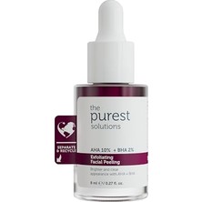 Mythriva The Purest Solutions Aha & Bha Canlandırıcı ve Cilt Tonu Eşitleyici Kırmızı Peeling Cilt Serumu, Seyahat Boy 8 ml