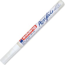 Mythriva Edding 5300 Akrilik Markör Ince - Beyaz - 1 Su Geçirmez Akrilik Markör - Ince Yuvarlak Uçlu 1-2 mm
