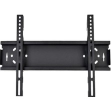 Mythriva Primex STR-70S 32-65 Inç Vesa Universal Tv Monitör Askı Aparatı, Sabit Kilitli Max 45KG LCD LED Tv Duvar Askı Aparatı, Ince Profil Duvar Montaj Aparatı, Televizyon ve Monitör Uyumlu Siyah