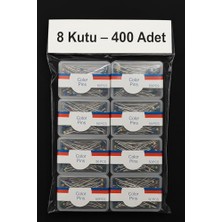 Mythriva Nistabolje 8 KUTU(400 Adet) Eşarp Iğnesi Başörtü Iğnesi Türban Şal Iğnesi Toplu Iğne