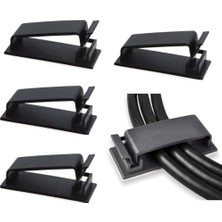 Mythriva Orret Home 4 Adet Kendinden Yapışkanlı Kablo Yönetim Klipsleri, Çok Amaçlı Kablo Düzenleyiciler, Tel Klipler, Tv, Pc, Dizüstü, Ethernet Kablosu Için Kablo Tutucu, Masaüstü ve Ev Ofis Kullanımı (Siyah)