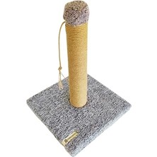 Mythriva Tek Katlı Gri Kedi Tırmalama Tahtası