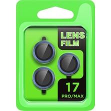 Evimdeyokyok Apple Iphone 17 Pro Raze Metal Kamera Lens - Koyu Mavi