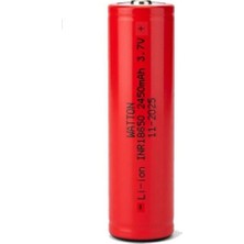 Watton Inr 18650 2450MAH 3.7V Li-Ion Şarj Edilebilir Pil - Kırmızı
