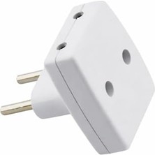 Mythriva T Tipi Golyat Fiş Priz Dönüştürücü, Universal Çok Amaçlı Adaptör, Yüksek Dayanıklı Sert Plastik, 220V Uyumlu, Ev Ofis Seyahat Kullanımı Için Güçlü Priz Çevirici