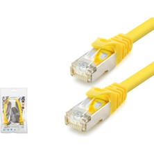 Hadron HDX5103 Cat7 Ethernet Patch Kablosu 10 Gbps 600 Mhz 1 M Sarı